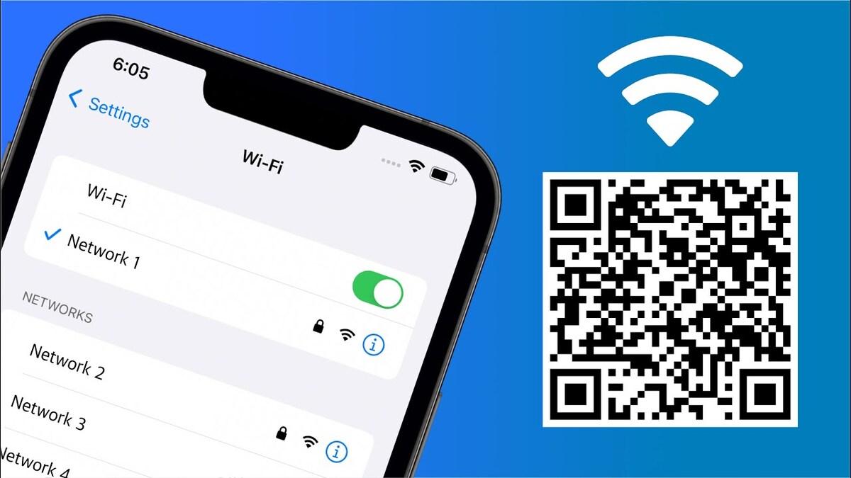 как подключить айфон к вай фаю через qr код