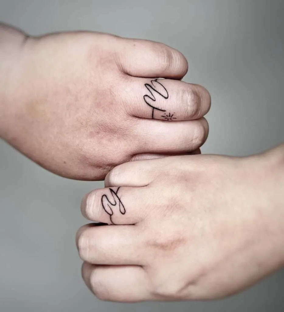 20 Unique Wedding Ring Tattoo Ideas to Inspire Your Own | Ring finger  tattoos, Wedding band tattoo, Finger tattoos