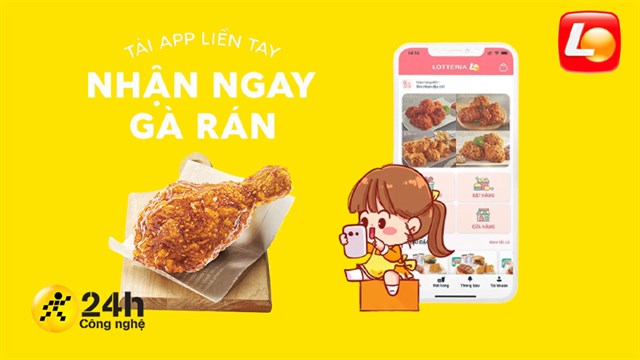 How to Receive a Free Fried Chicken via LOTTERIA VN App, Don't Miss Out