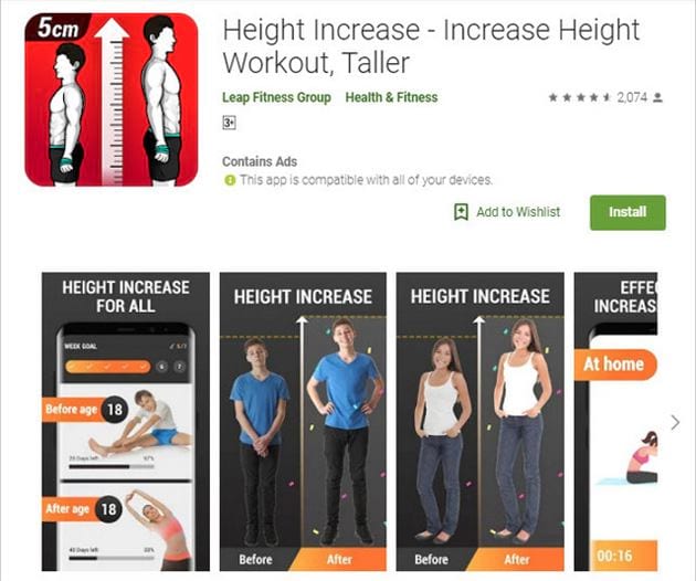 Top home height increase workout apps for teenagers