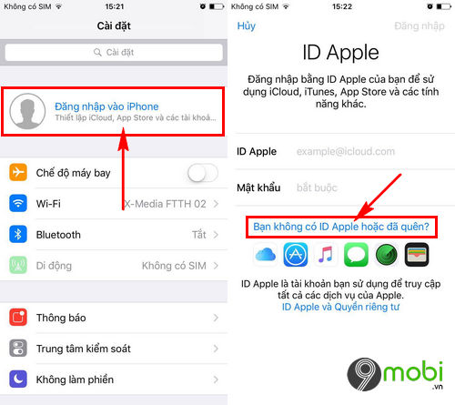 Creating iCloud for iPhone 6 Plus, setting up your iCloud account