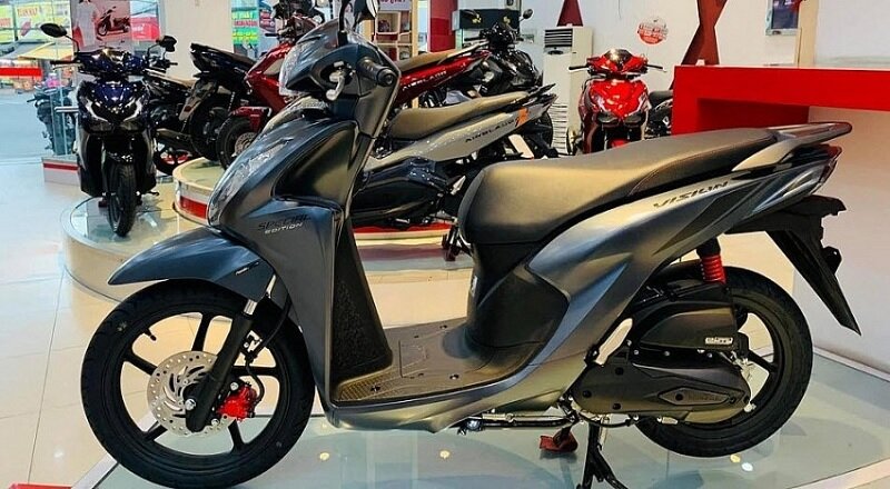 Honda Vision đen nhám Thông tin mới nhất về giá bán và trang bị