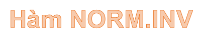 Excel Function NORM.INV - Returns the inverse of the standard normal ...