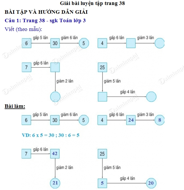 Giải Toán Lớp 3 Trang 38: Hướng Dẫn Chi Tiết Từng Bước Để Đạt Điểm Cao