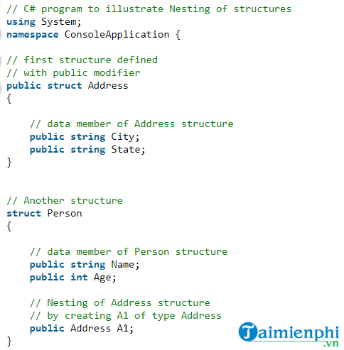 Exploring the Concept of Structures in C# with Illustrative Examples