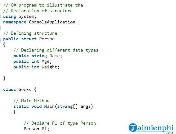 Exploring the Concept of Structures in C# with Illustrative Examples
