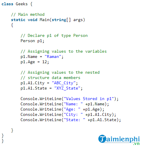 Exploring the Concept of Structures in C# with Illustrative Examples