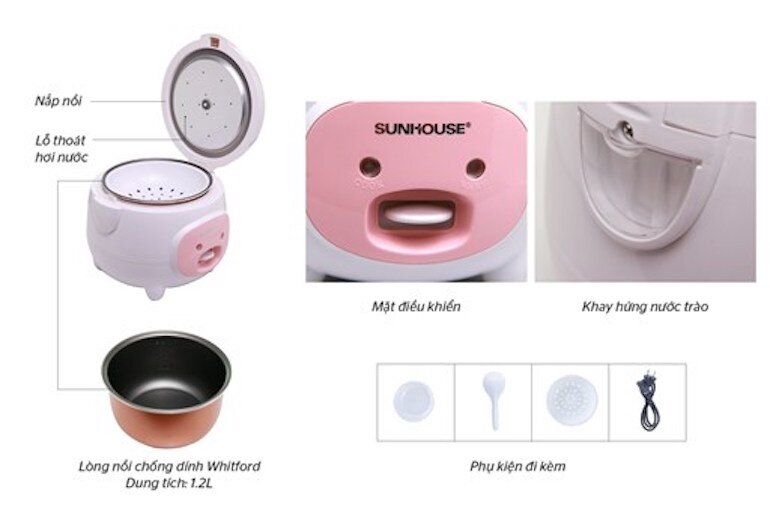 Which Sunhouse electric rice cooker should you buy? | Mytour.vn