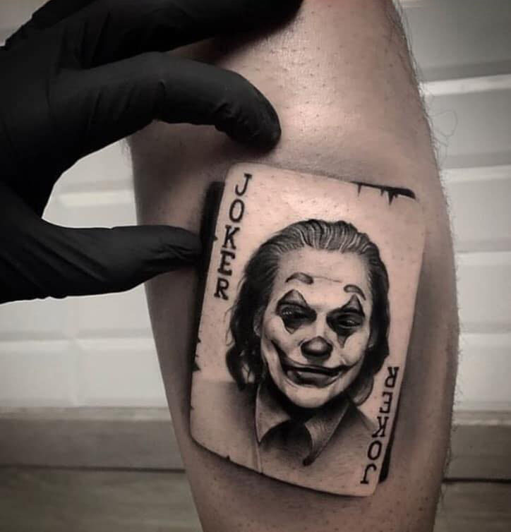 Intriguing Cartoon Joker Tattoo