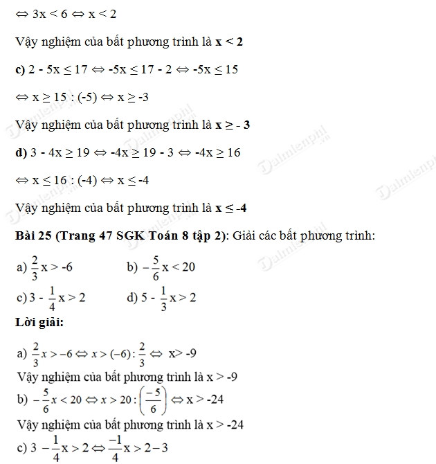 Bất phương trình nâng cao lớp 8 - Bí quyết giải các bài toán phức tạp