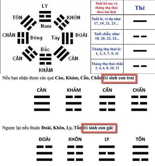 Sinh Trai Gái Theo Bát Quái: Phương Pháp Cổ Truyền Hiệu Quả