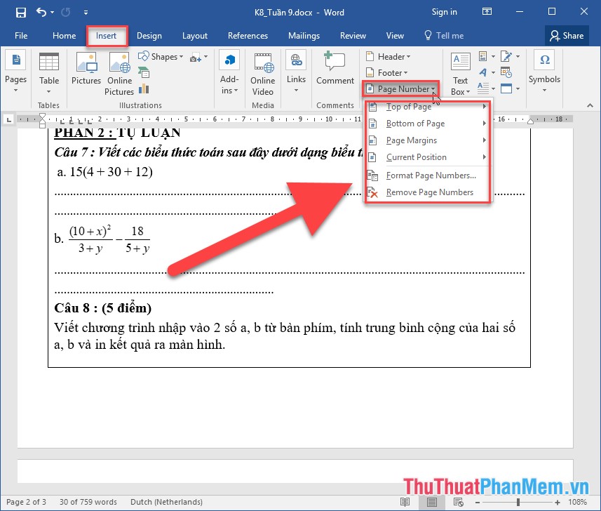 Cách Đánh Số Trang Trong Word 2016: Hướng Dẫn Chi Tiết Và Dễ Hiểu