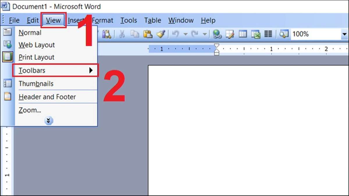 How to Display Toolbar in Word 2019, 2016, 2010, 2003
