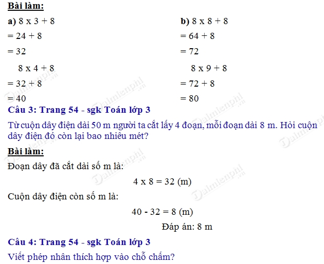 Toán Luyện Tập Trang 54 - Khám Phá Kiến Thức Toán Học Một Cách Sáng Tạo