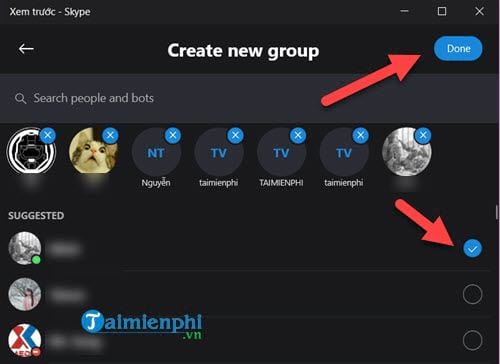 Create a chat group on Skype, set up a new Skype Group chat