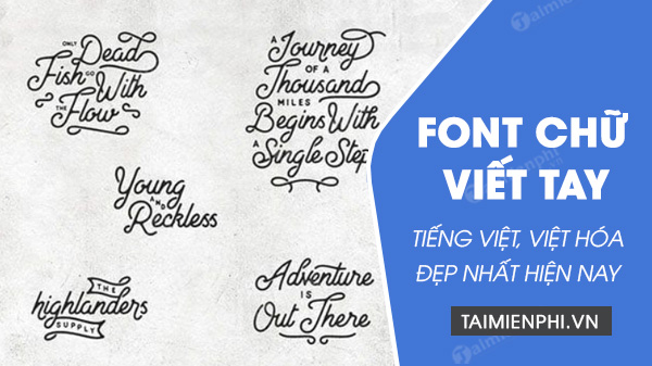 Compilation of the most beautiful handwritten fonts today