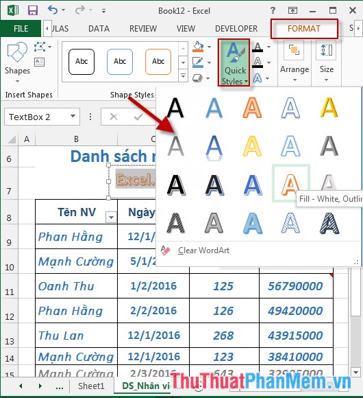 How to Insert Textboxes in Excel