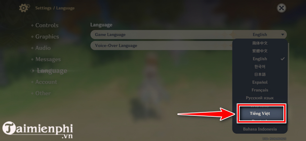 How to Change Language to Vietnamese in Genshin Impact