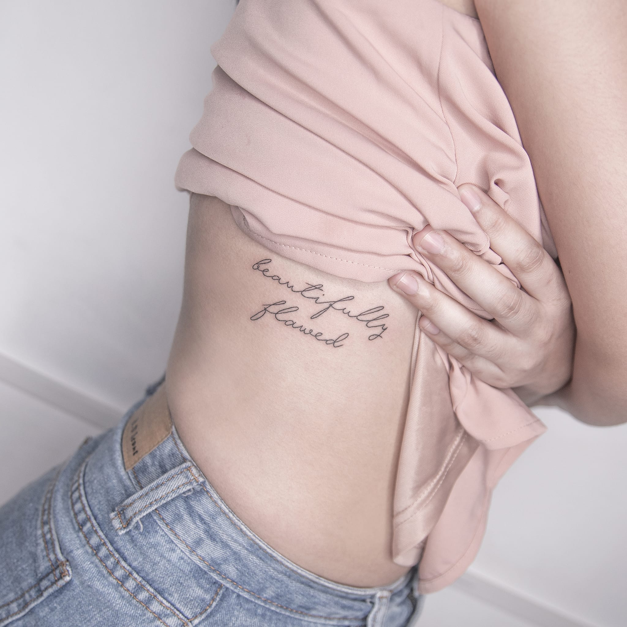 Tattoo uploaded by Lesine @le.sinex Hong Kong • Rib tattoo | hebrew | script  tattoo • Tattoodo