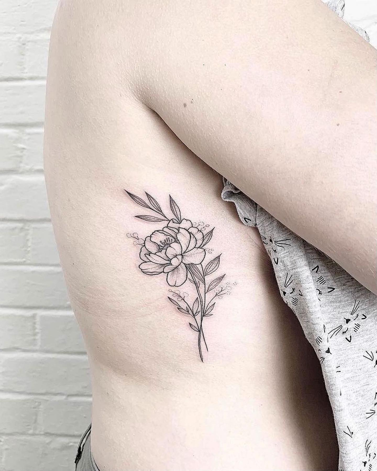 Dark elegant winter botanical flower tattoos on Craiyon