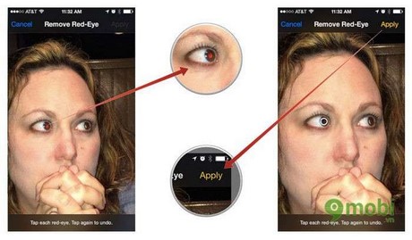 Cách Xoá Mắt Đỏ Trên iPhone