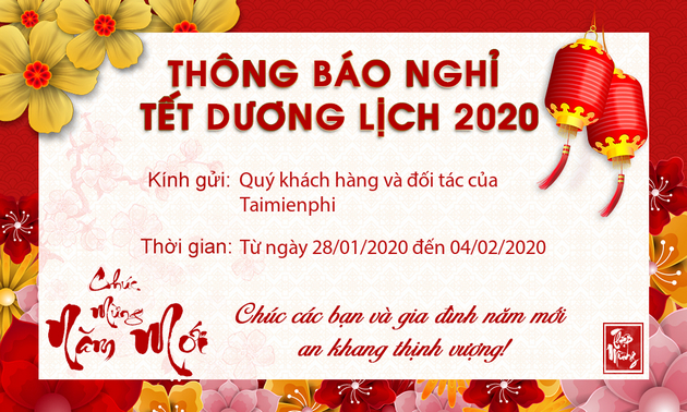 Creating Tet 2020 Holiday Announcement Banners