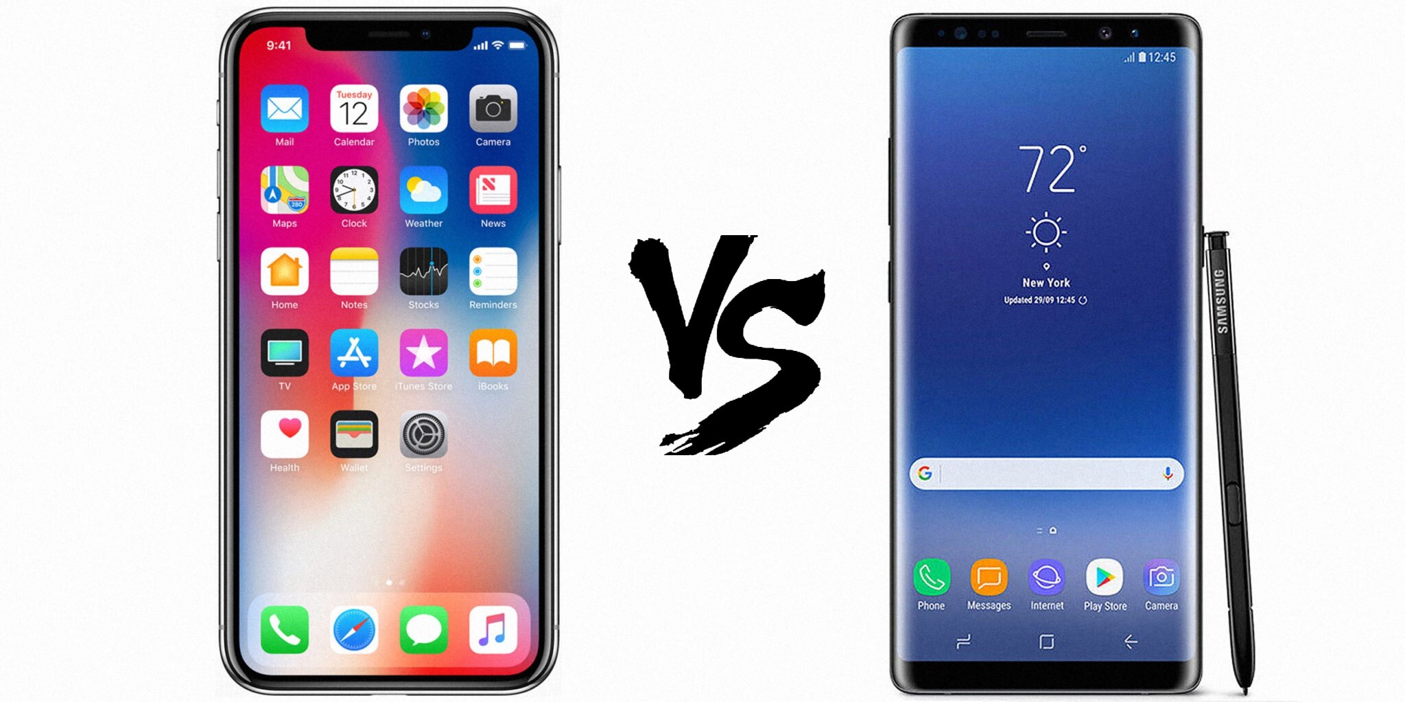 Comparing iPhone X and Note 8: Camera, Price, Features, Display ...