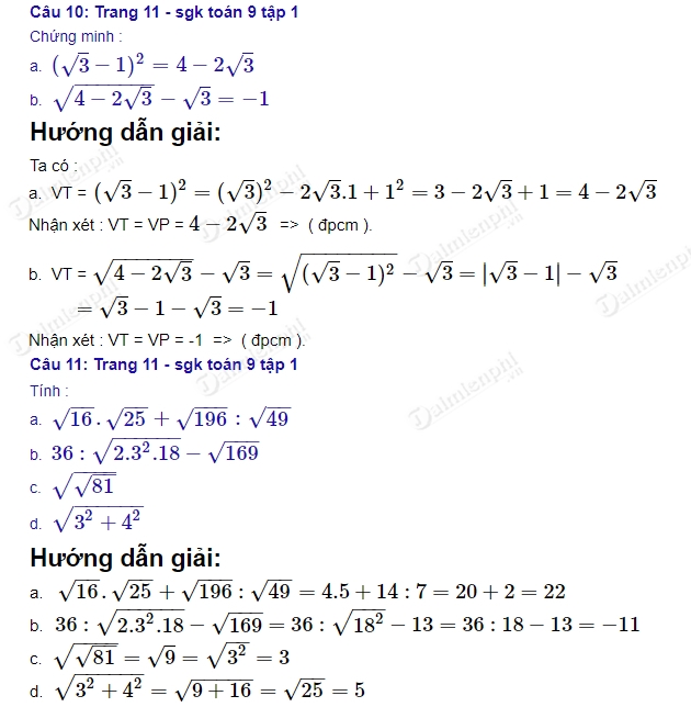 Toán 9 Tập 1 Trang 11: Giải Phương Trình, Bài Tập Thực Tế, Và Ứng Dụng