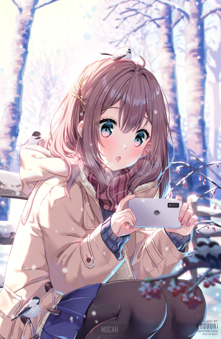 Gorgeous Anime Girl Phone Wallpapers