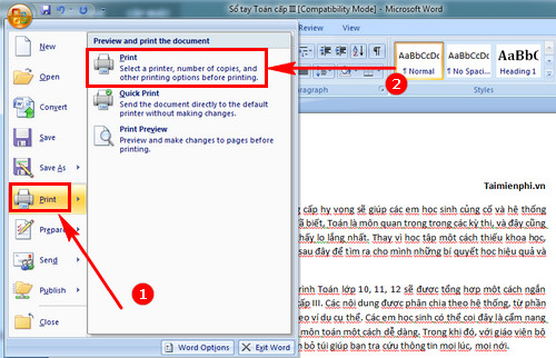 Transforming A4 into 2 A5 Sheets in Word, Excel