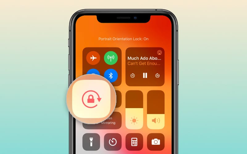 How to unlock screen deals rotation on iphone