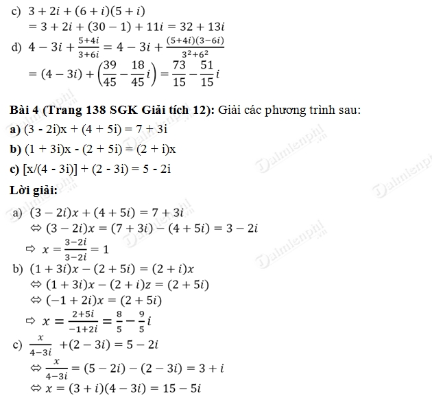 Bài 4 Trang 138 Toán 12 - Hướng Dẫn Giải Chi Tiết Và Mẹo Hay