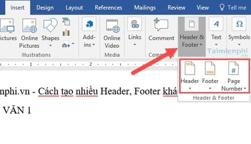 Create diverse Headers and multiple Footers in Word, enhance document ...