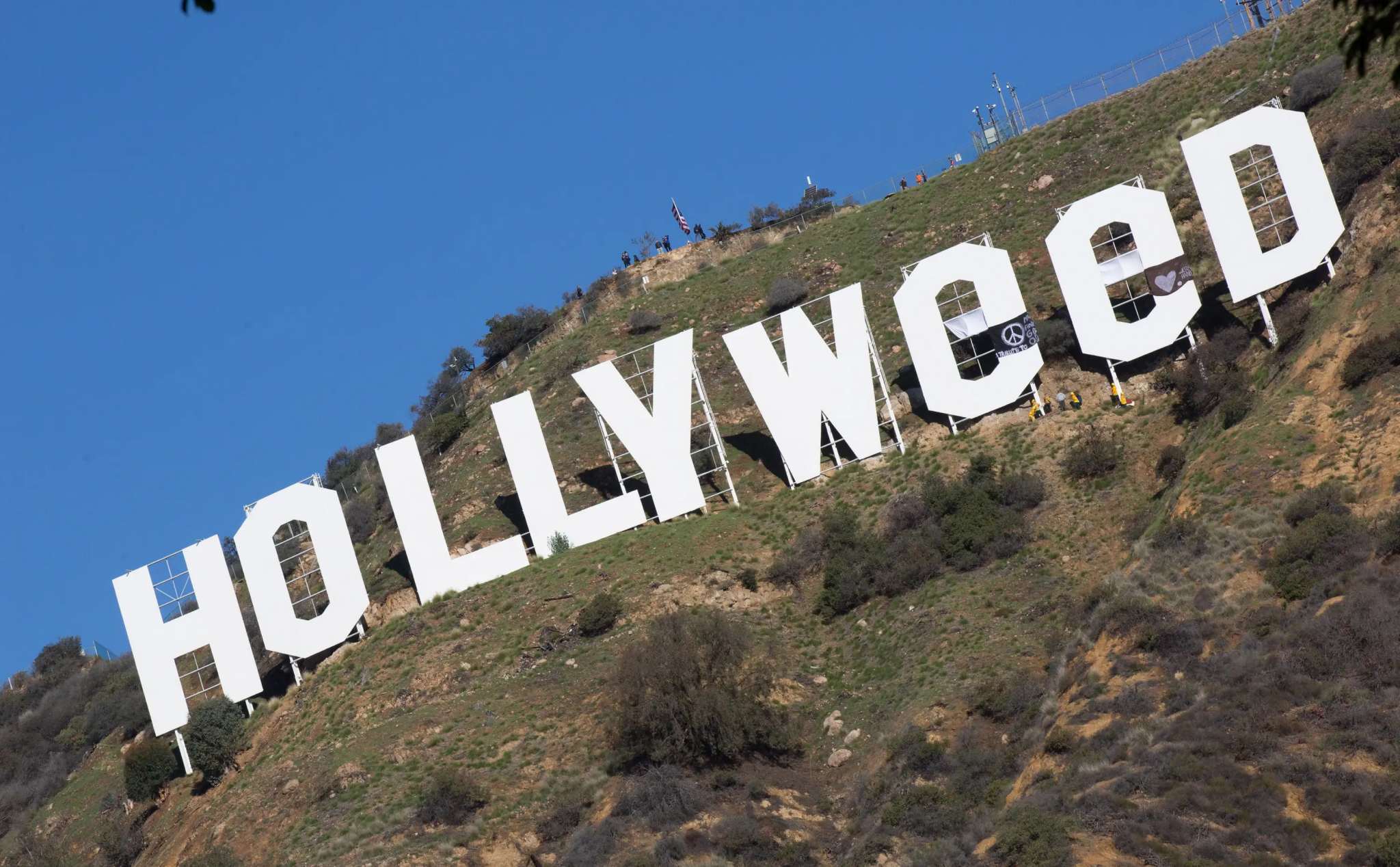 A brief history of the Hollywood sign in California