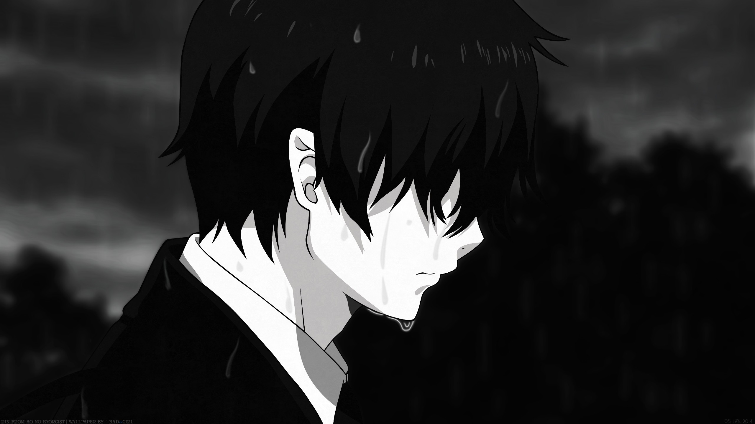 Captivating Black and White Anime Wallpapers