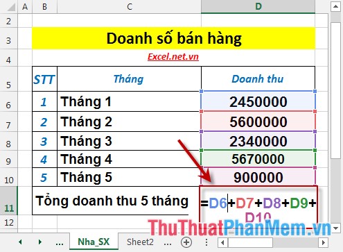 Các Hàm và Công Thức Trong Excel