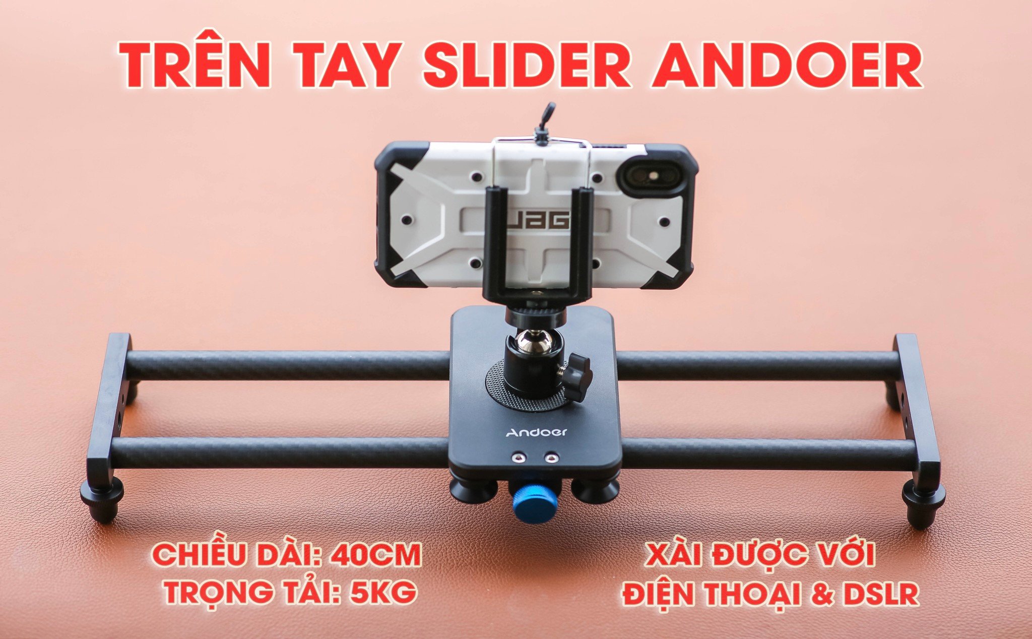 Đánh giá slider Andoer 40cm sau 1 tuần sử dụng: Không thể tin được tải ...