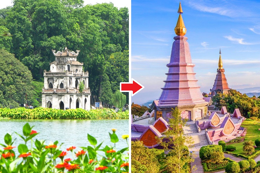 Flight Duration from Hanoi to Chiang Mai Mytour Mytour