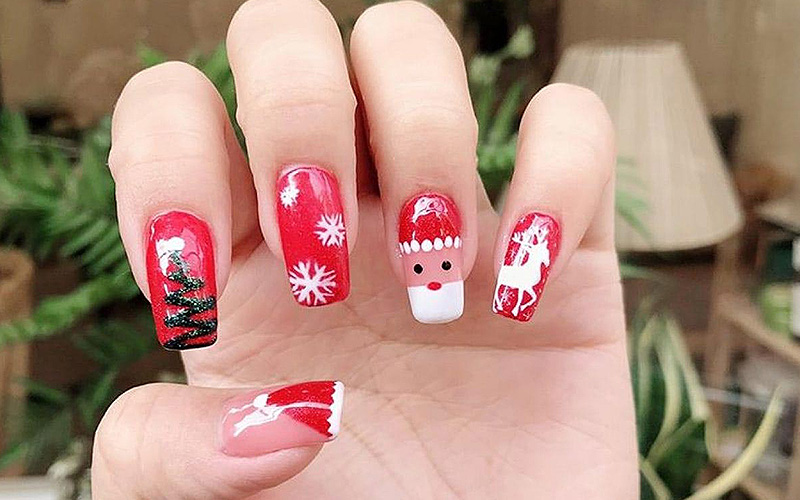 Discover Beautiful and Simple Christmas Nail Designs for 2024 | Mytour