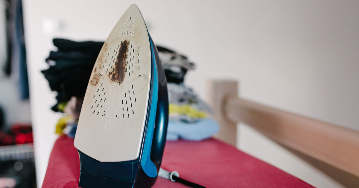 Are you aware of how to remove burn marks from the ironing board soleplate?