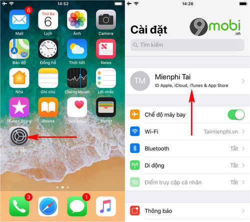 Cách sao lưu danh bạ vào iCloud trên iPhone cũ