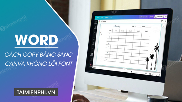 Maintain Formatting When Copying Tables from Word to Canva