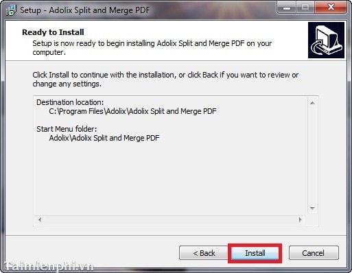 Installing and using Adolix Split Merge PDF to merge PDF files on your ...