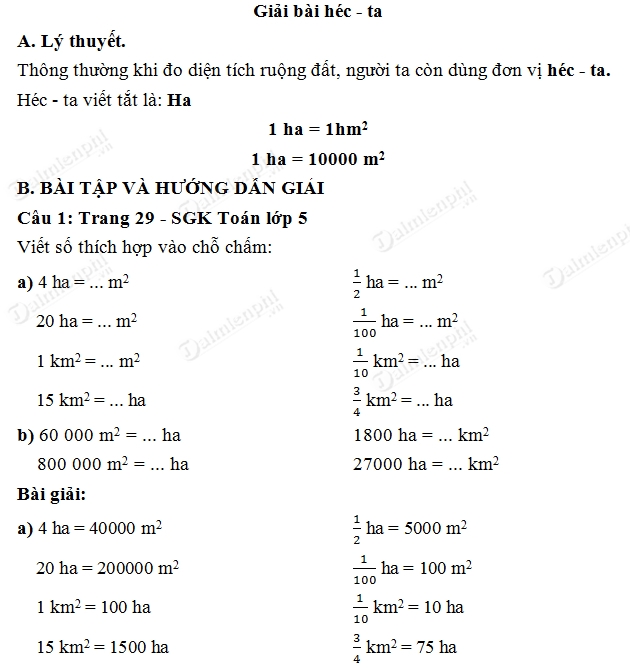 Toán Lớp 5 Trang 29: Hướng Dẫn Chi Tiết Giải Bài Tập và Ôn Tập Hiệu Quả