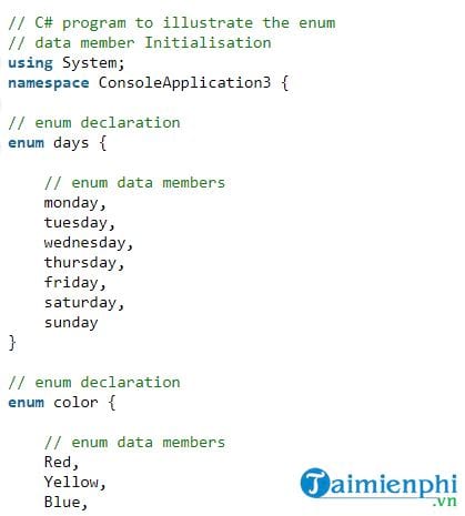What is Enum in C#? Syntax and initialization