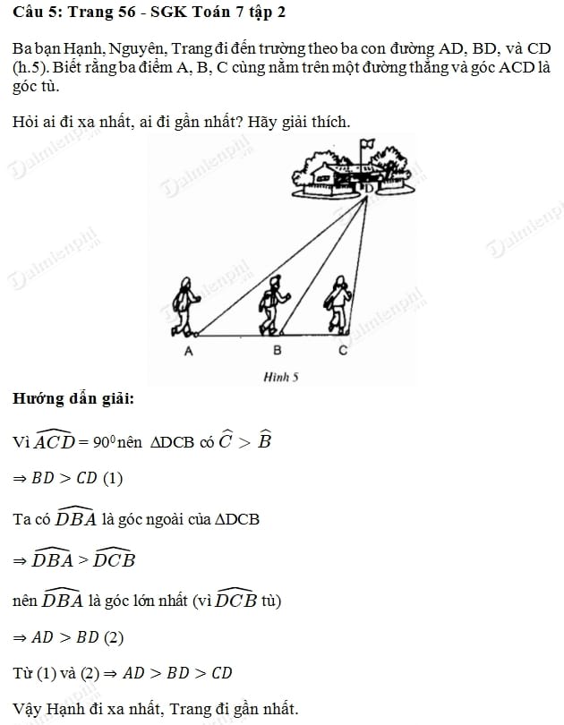 Giải Toán 7 Bài 7 Trang 56: Hướng Dẫn Chi Tiết Và Dễ Hiểu Nhất