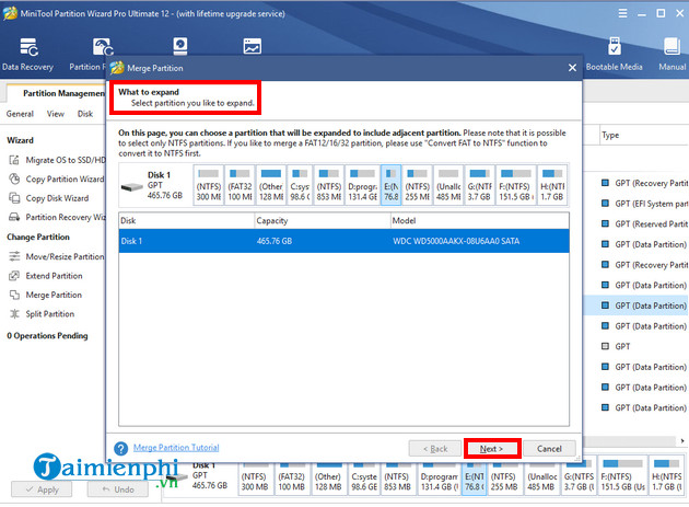 Merging Disk Drives Using MiniTool Partition Wizard, Deleting Hard ...