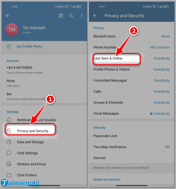 How To Turn Off Online Status On Telegram