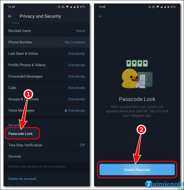 Setting Up Telegram Password on Computer and Mobile Devices