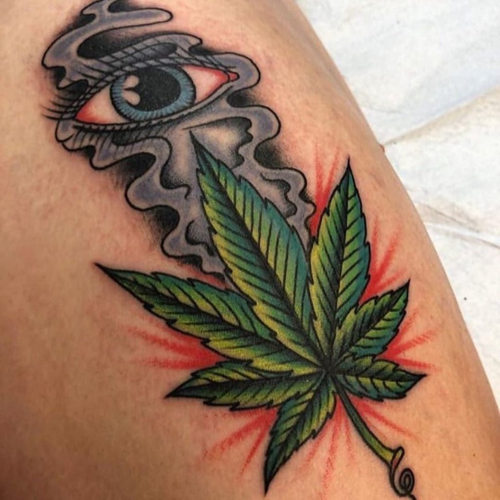 Marijuana tattoo Cut Out Stock Images & Pictures - Alamy